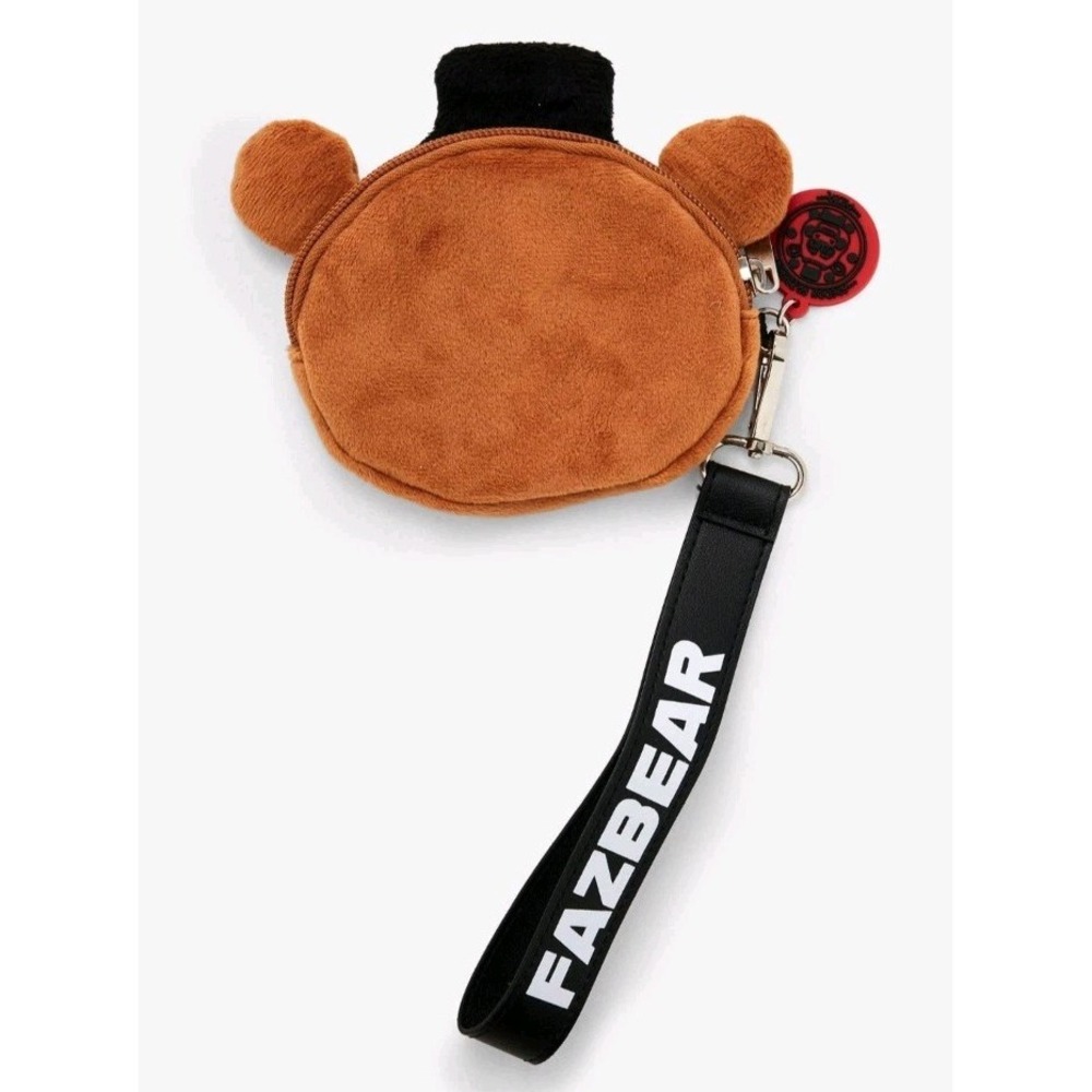 Five Nights At Freddy's FAZBEAR Plush Coin Pouch Purse Wristlet NEW - Picture 2 of 3